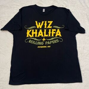 Wiz Khalifa Rolling Papers Pittsburgh Graphic T Shirt Mens XL Rap Merch Album